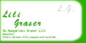 lili graser business card